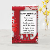 ハッピーバースデー母 カード (黄色い花)