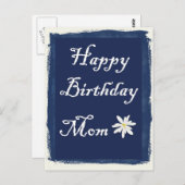 ハッピーバースデー母 ポストカード (正面/裏面)