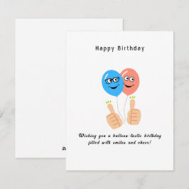 ハッピーバースデー気球のような風船のような誕生日を望む シーズンカード