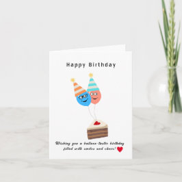 ハッピーバースデー気球のような風船のような誕生日を望む シーズンカード