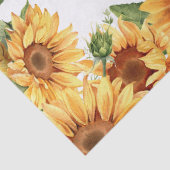 ハッピーバースデー水彩ひまわり&鳥 薄葉紙 (詳細)