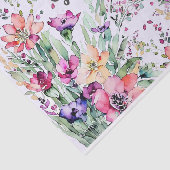 ハッピーバースデー水彩ワイルドフラワーフィールド 薄葉紙 (詳細)