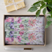 ハッピーバースデー水彩ワイルドフラワーフィールド 薄葉紙 (ギフト)