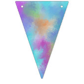 ハッピーバースデー水彩穴アブストラクション バンティングフラッグ (第1の旗)