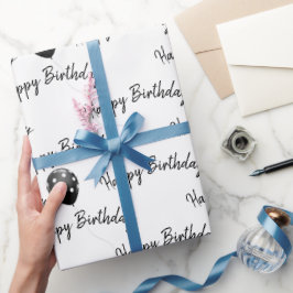 ハッピーバースデー水玉模様バルーン ラッピングペーパー