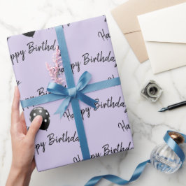 ハッピーバースデー水玉模様バルーン ラッピングペーパー