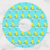 ハッピーバースデー水玉模様パーティーハットお祝い ワイングラスタグ