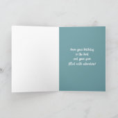 ハッピーバースデー海サンライズパームツリーズカスタム カード (内部)