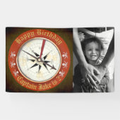 ハッピーバースデー海賊版パーティー写真 横断幕 (横)