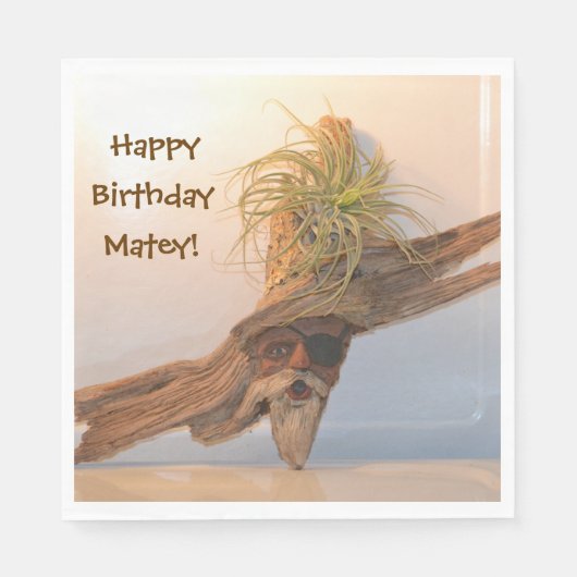 ハッピーバースデー海賊 スタンダードランチョンナプキン (正面)