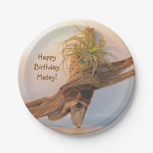 ハッピーバースデー海賊 ペーパープレート (正面)