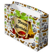 ハッピーバースデー海賊 ラージペーパーバッグ (裏面アングル)