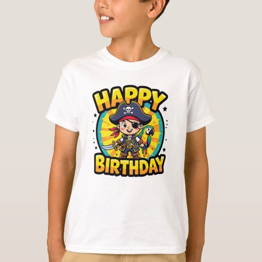 ハッピーバースデー海賊 Tシャツ (正面)