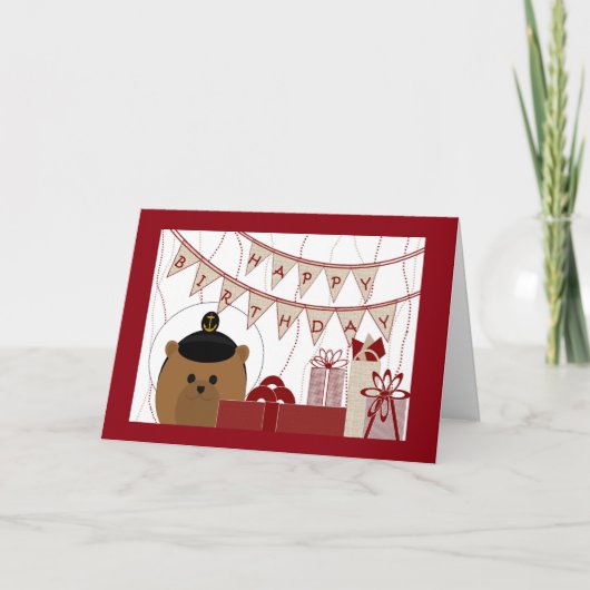 ハッピーバースデー海軍兵! カード (正面)