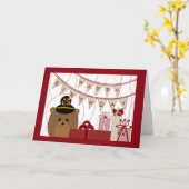 ハッピーバースデー海軍! カード (黄色い花)