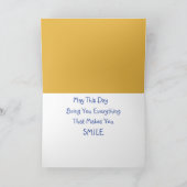 ハッピーバースデー消防用グリーティングカード サンキューカード (内部)