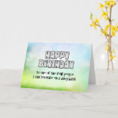 ハッピーバースデー液 カード (黄色い花)