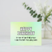 ハッピーバースデー液 ポストカード (スタンド正面)