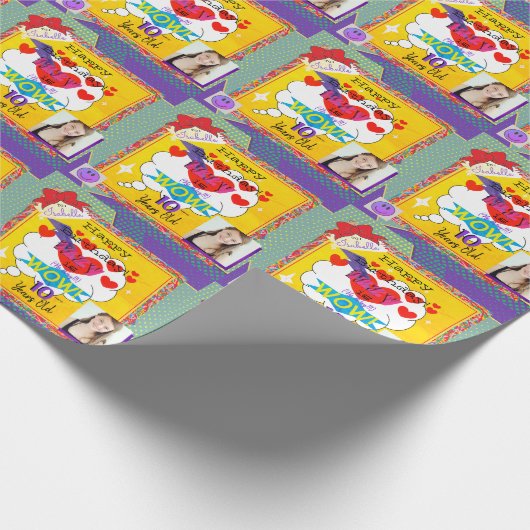 ハッピーバースデー漫画ブックルックペーパーNapkin HAMbWG ラッピングペーパー (角)