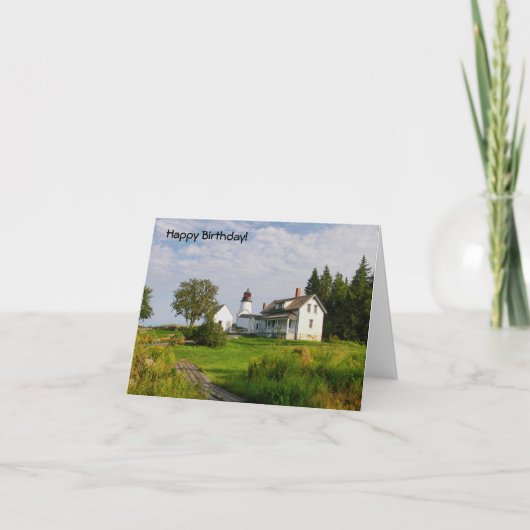 ハッピーバースデー灯台 カード (正面)