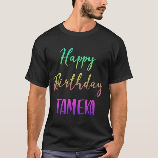 ハッピーバースデー為香アイディア Tシャツ (正面)