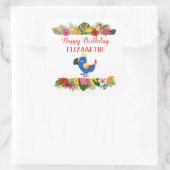 ハッピーバースデー熱帯オウム スクエアシール (バッグ)