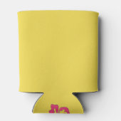 ハッピーバースデー熱帯ハワイアンハイビスカスフラワー 缶クーラー (裏面)