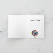 ハッピーバースデー熱気球バードネスト カード (内部)