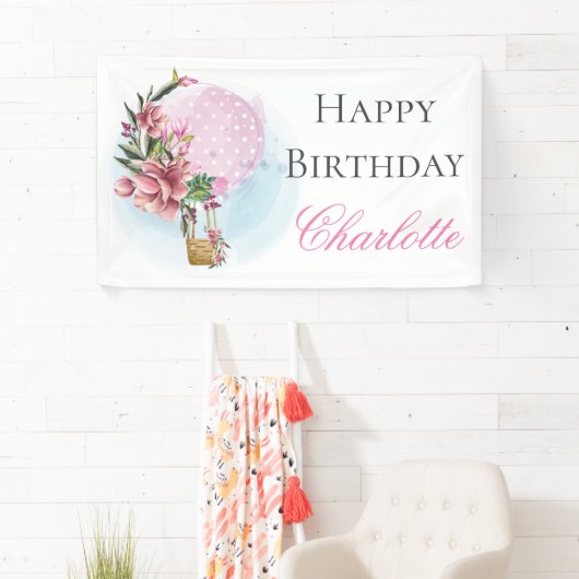 ハッピーバースデー熱気球 横断幕 (インサイチュ)