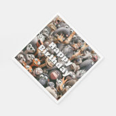 ハッピーバースデー熱狂する野生生物群 スタンダードランチョンナプキン (角)