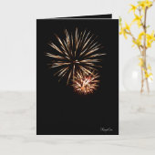 ハッピーバースデー爆竹! カード (黄色い花)