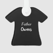 ハッピーバースデー父愛らしい聖職者 オーナメント (裏面)