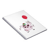 ハッピーバースデー牛 ノートブック (右側)