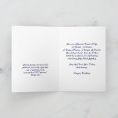 ハッピーバースデー牧師の妻 – デイジー カード (内部)