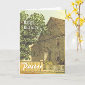 ハッピーバースデー牧師 カード (黄色い花)