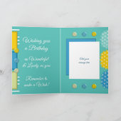 ハッピーバースデー特別なゴッドマザーグリーン カード (内部)