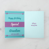 ハッピーバースデー特別孫写真 カード (内部)