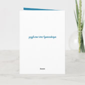 ハッピーバースデー特撮の孫の青写真 カード (裏面)