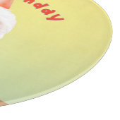 ハッピーバースデー犬とケーキ カッティングボード (角)