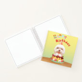 ハッピーバースデー犬とケーキ ノートブック (内部)
