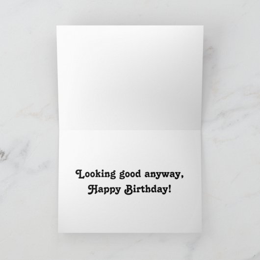 ハッピーバースデー犬のユーモア カード (内部)