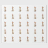 ハッピーバースデー犬の包装紙のギフト用包装紙 ラッピングペーパー (フラット)