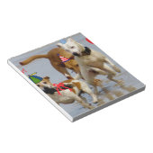 ハッピーバースデー犬 ノートパッド (アングル)