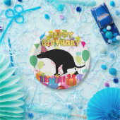 ハッピーバースデー犬 ペーパープレート (パーティー)