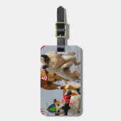 ハッピーバースデー犬 ラゲッジタグ (正面縦)