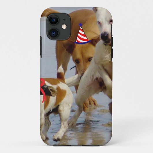 ハッピーバースデー犬 Case-Mate iPhoneケース (裏面)