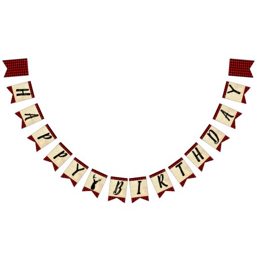 ハッピーバースデー狩りテーマ バンティングフラッグ (全)
