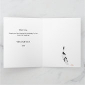 ハッピーバースデー猫からパーフェクトホオマーン カード (内部)