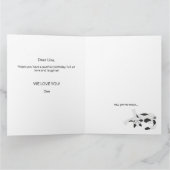 ハッピーバースデー猫からパーフェクトホオマーン カード (内部)