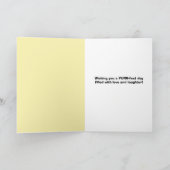 ハッピーバースデー猫のためのパーティー帽子 シーズンカード (内部)